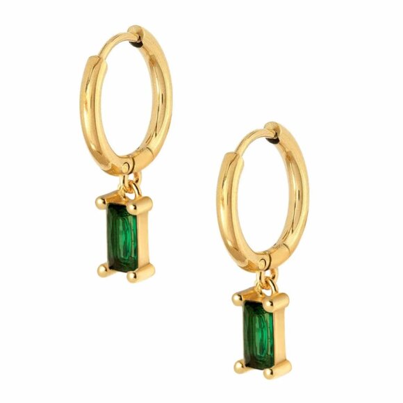 BOHOMOON Luisa Gold Hoop Earrings NWT - Picture 1 of 2